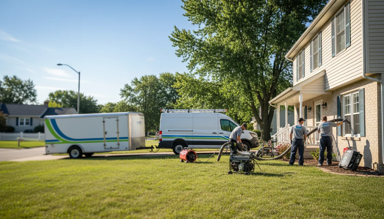 Flooded Basement Restoration And Cleanup With Repair in Alma, IL near me